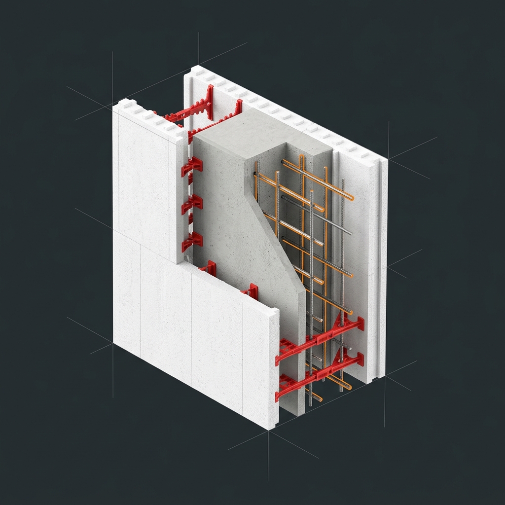 SuperForm ICF wall system cross-section